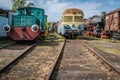 Old disused passenger trains Royalty Free Stock Photo